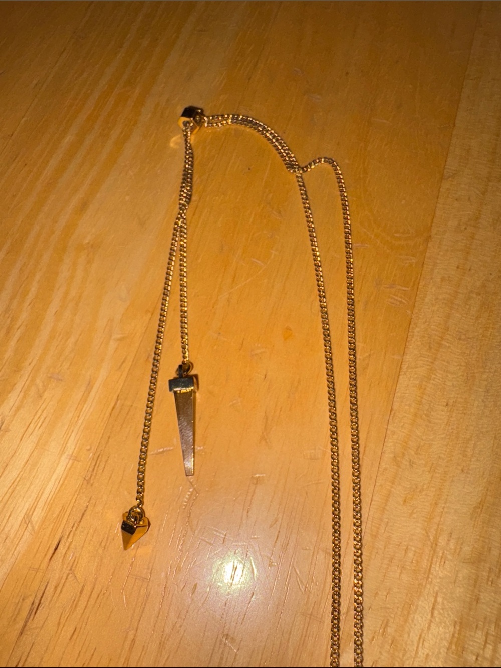 All Saints Gold-Tone Long Pendant Necklace View 4